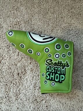 Scotty Cameron Lime Green & Black Custom Shop Putter Headcover